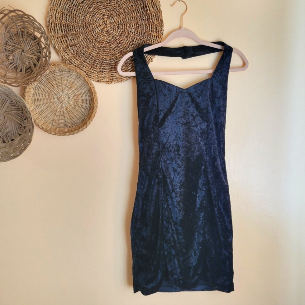 Vintage All That Jazz Velvet Dress